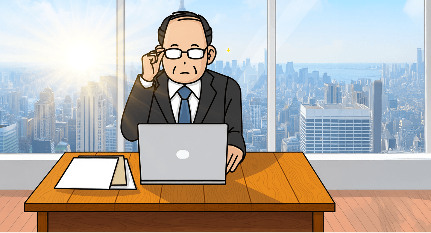 パソコンでブログを書くイメージ